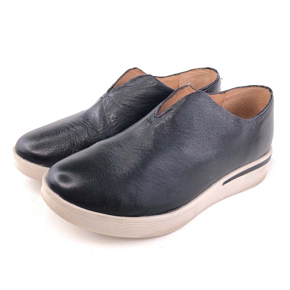 Gentle Souls Halden Black Leather Slip On Shoes 6.5 - Picture 3 of 13